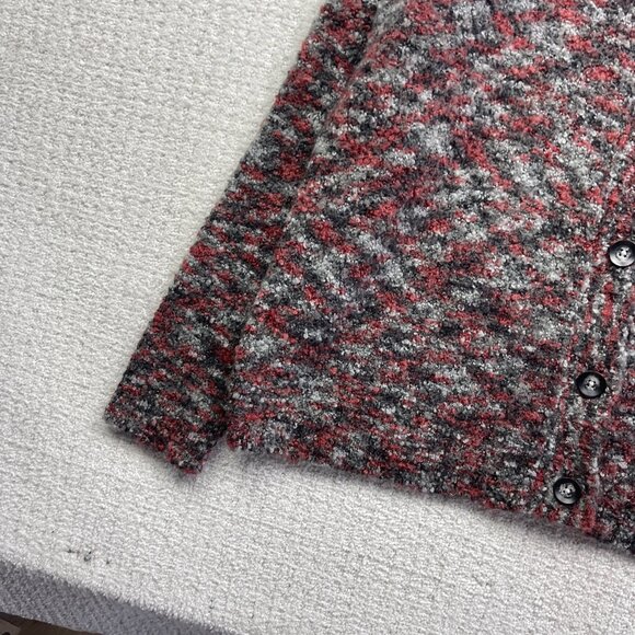 Woolrich Button Up Sweater Black / Red Women Size 2XL Wool Blend 9641 Cozy Knit - Picture 3 of 12